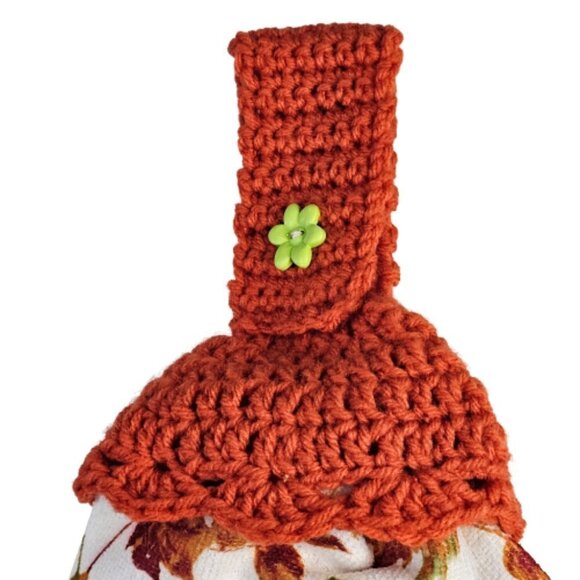 Crochet Top Hanging Kitchen Towel - Picture 3 of 5